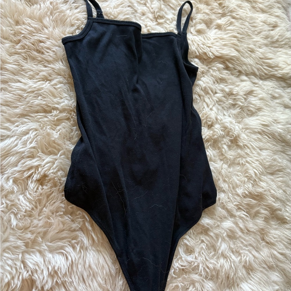 Abercrombie & Fitch Black Spaghetti Strap Scoop Back Bodysuit - Picture 5 of 5